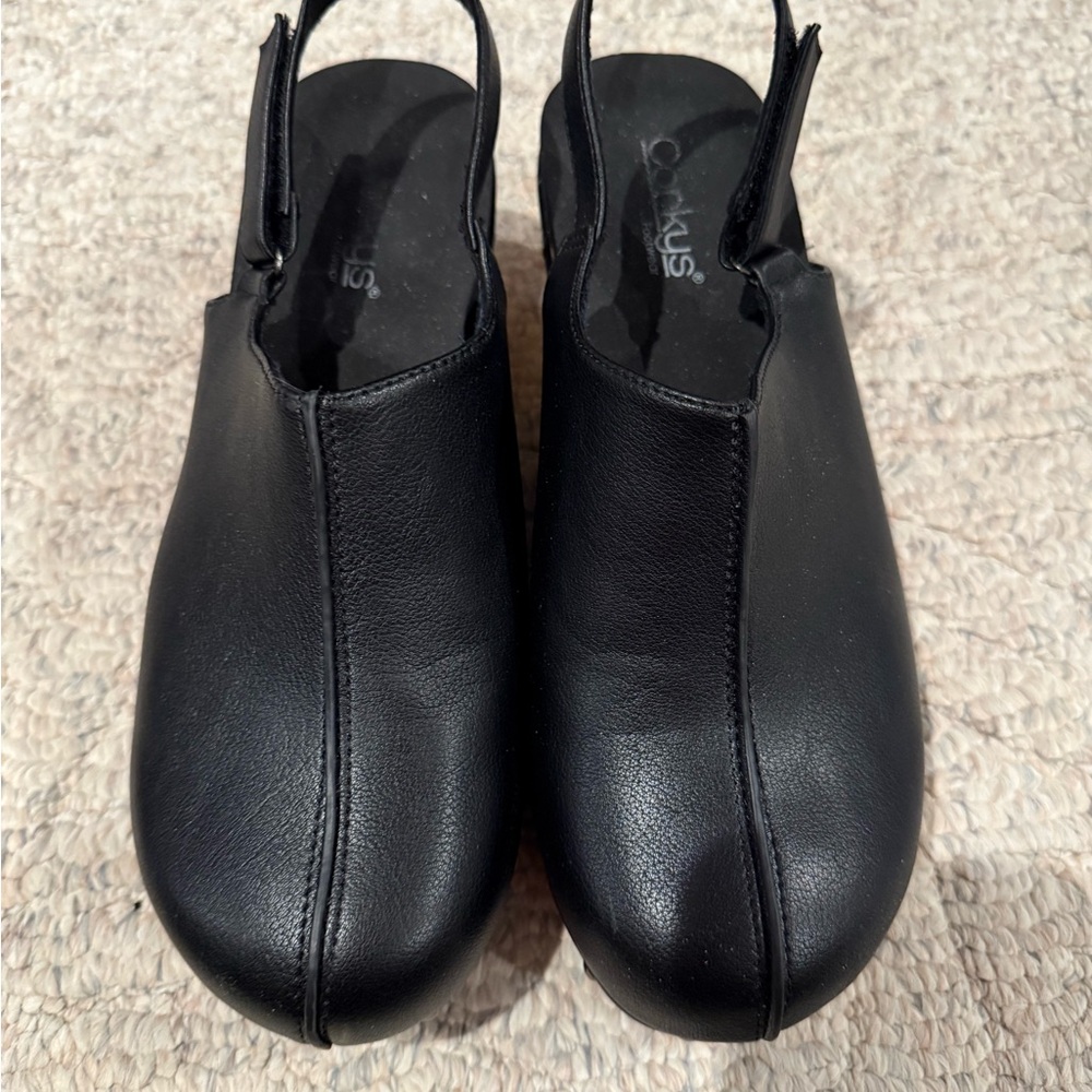 Corkys Black Smooth Footwear